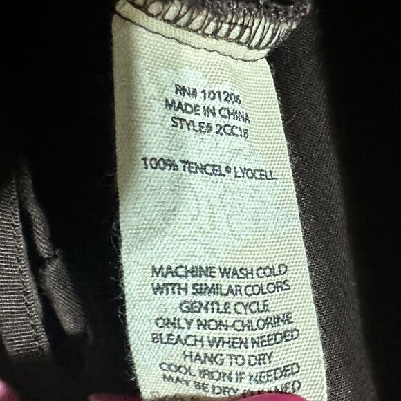 Soft Surroundings Quintessa Maxi Wrap Dress Pockets Size M Brown Long Sleeve - Picture 12 of 12